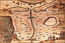 Carte de Tendre im Roman Clelie von Madeleine de Scudery