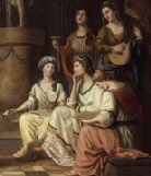 Catharine Macaulay the-nine-muses-of-great-britain Richard Samuels 1779 -150