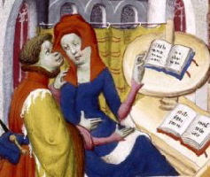 Christine de Pizan schreibt de la rose 250
