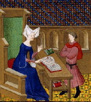Christine de Pizan_and_her_son -50