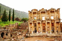 Ephesus Fassade der Celsus-Bibliothek 200
