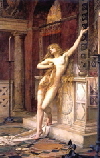 Hypatia vor ihrer Ermordung in der Kirche 150