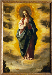 Virgin of Immaculate Conception. Zurbaran. 1635. Madrid, Prado 150