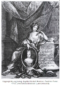 brenner-Kupferstich  Sophia Elisabet Brenner 1713 Universitetsbiblioteket- Lund University